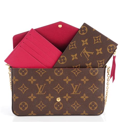 louis vuitton bags with gold chain|louis vuitton chain wallet felicie.